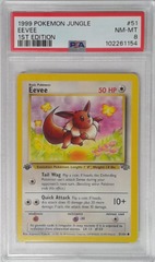 V1733: 1999: Eevee: 51/64: 1ST Edition: Jungle: PSA: 8: NM-MT: 102261154